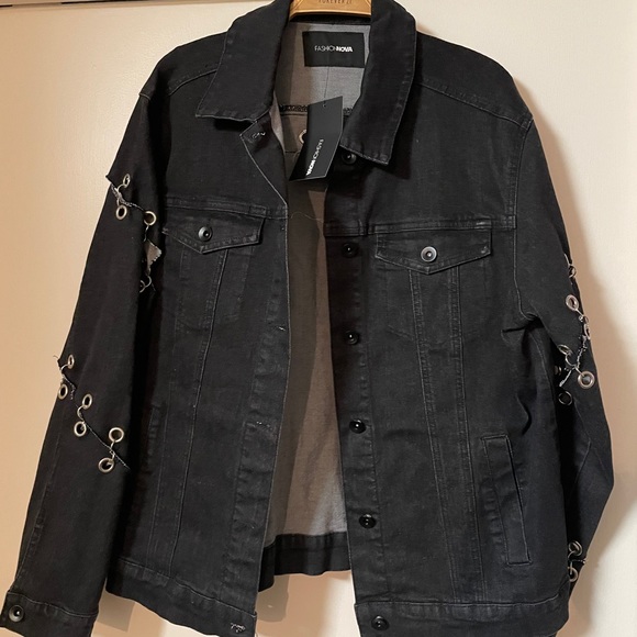 Fashion Nova Jackets & Blazers - Black Denim Jacket